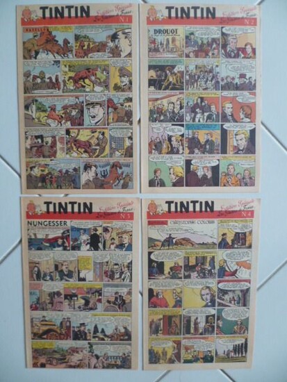 Journal Tintin - Série complète- édition spéciale Journal Tintin, offerte par les Glaciers de France - First edition - (1959)