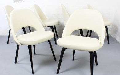 Knoll - Eero Saarinen - Chair (6) - Executive - Leather, Steel