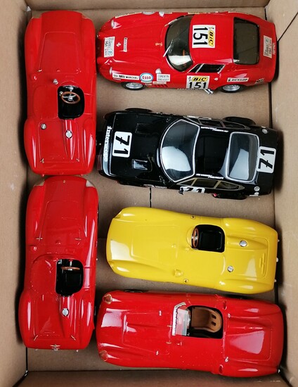 LOT de 6 véhicules métal échelle 1/43 : 1x Record 412 ML 2x GAFFE Ferrari...