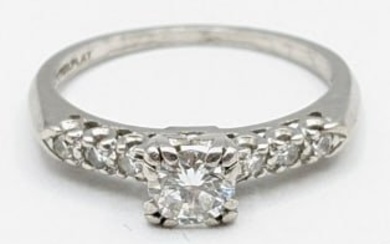 Ladies Platinum Diamond Wedding Ring