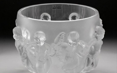 Lalique Luxembourg Chrub Angel Bowl Crystal France
