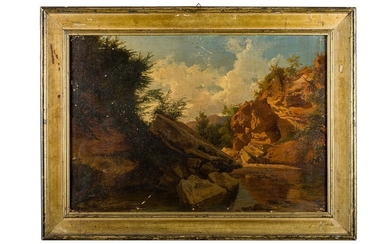 Landscape of Cava dei Tirreni, Giacinto Gigante (a firma di) (1806 - 1876)