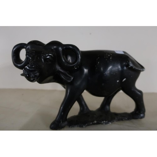 Large carved Chinese stone figure of a water buffalo (height...