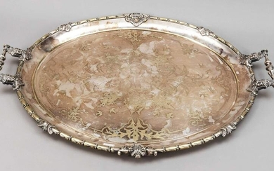 Large oval historism tray, late 19