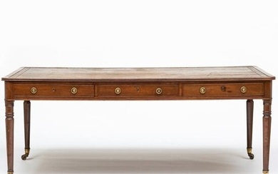 Late George III Mahogany Writing Table, stamped William Wilkinson