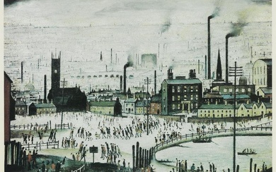 Laurence Stephen Lowry R.A. (British, 1887-1976) An Industrial Town Offset lithograph in colours...