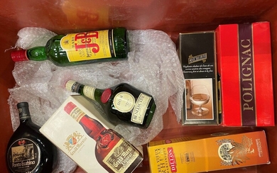 Lot comprenant des bouteilles d'alcool Polignac,... - Lot 37 - Euvrard & Fabre