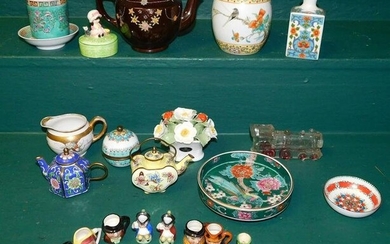 Lot of Oriental Items, (Cloisonne & Porcelain)