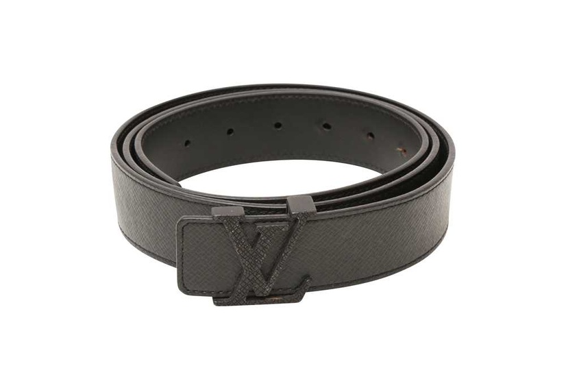 Louis Vuitton Black Initiales Belt - Size 110