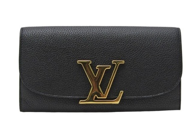 Louis Vuitton Taurillon Vivienne Wallet M58266 Women's Taurillon Leather Long Wallet (bi-fold) Noir