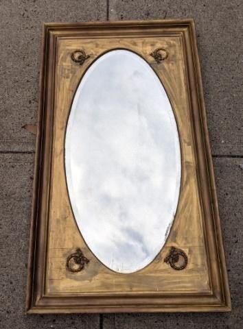 Louis XVI Carved Gilt Neo Classical Mirror