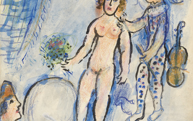 Marc Chagall (1887-1985) Nu au cirque