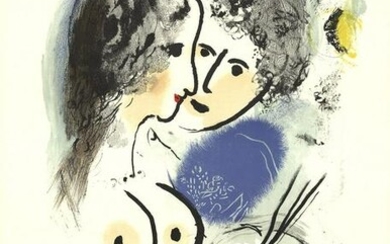 Marc Chagall - Engraved Work - 1958 Lithograph 28" x