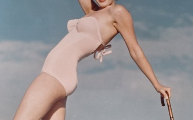 Marilyn Monroe, by photographer André de Dienes (1913-1985) - 'Tobey Beach Parasols', 1949.