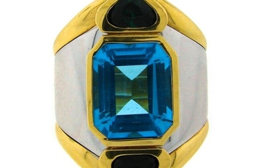 Marina B Blue Topaz Gold Ring