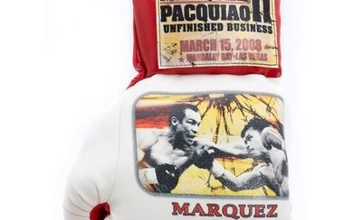 Marquez VS. Pacquiao souvenir boxing glove