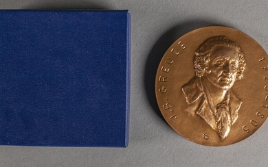 Médaille commémorative en bronze de Jean-Baptiste... - Lot 37 - De Baecque et Associés