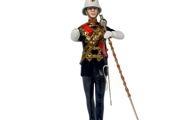 Michael Sutty Porcelain Figurine, Royal Marines Drum Major