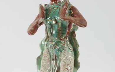 Mid Century Red Clay Italian Glazed Figurine
