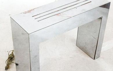 Milo Baughman Chromed Metal Side Table