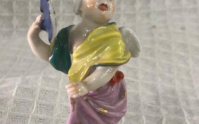 Miniature porcelain figurine by Meissen 19th Century Perfect condition 9 cm