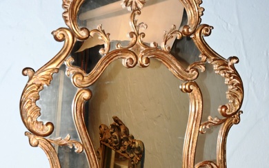 Miroir à parcloses de style Louis XV