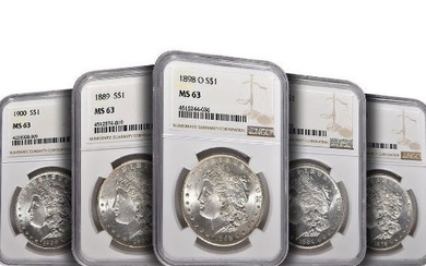 Morgan Silver Dollar 5-Coin Set