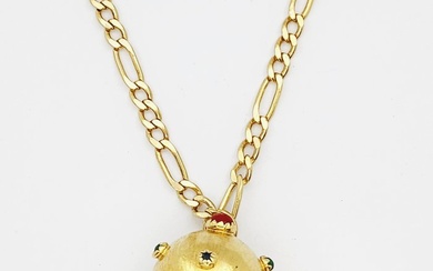 Necklace with pendant - Yellow gold