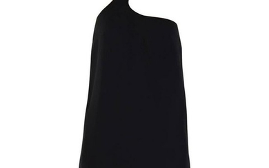 New Versace Black Crystal Embellished Black Silk Dress