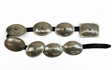 Nick Chavez Collection: Vintage Sterling Concho Belt As Is