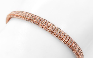 No Reserve Price - Bracelet Rose gold - 3.54 tw. Pink Diamond (Natural coloured)