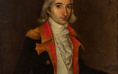 Novo-Hispanic master or Puerto Rico, ca. 1790. "Possible portrait of Cosme Damián de Churruca". Oil...