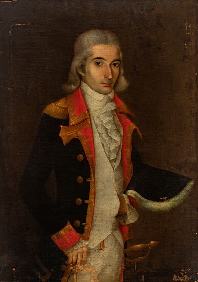 Novo-Hispanic master or Puerto Rico, ca. 1790. "Possible portrait of Cosme Damián de Churruca". Oil...