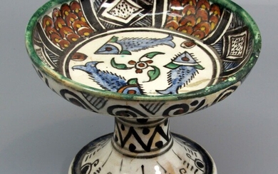 Old Armenian Ceramic Taze (Bowl on Leg) Ceramic
