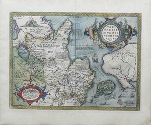 Ortelius Tartariae (Russia) Map