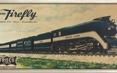 PROMOTIONAL PRINT OF THE FRISCO STREAMLINER FIREFLY