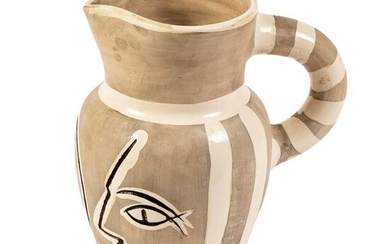 Pablo Picasso Madoura Studio Pottery Gray Pitcher