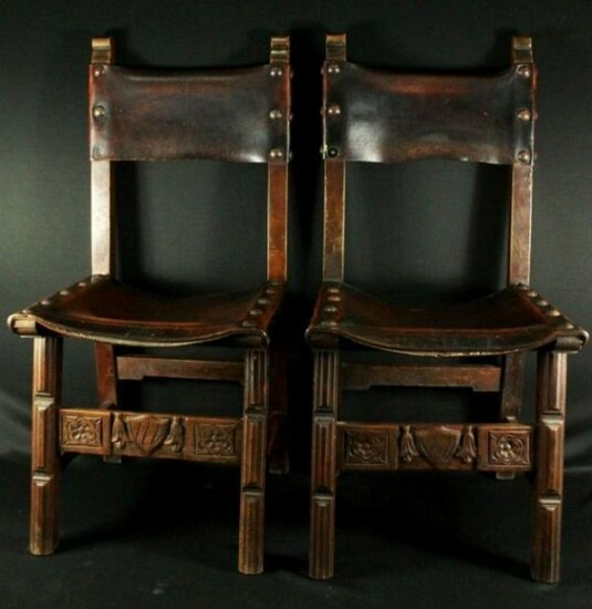 Pair Of Leather Chairs