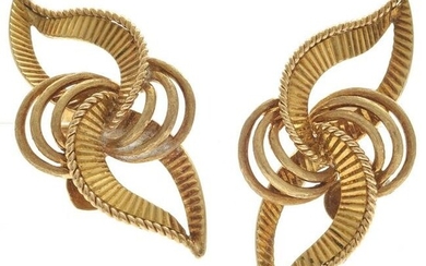 Pair of 18k Yellow Gold Ear Clips