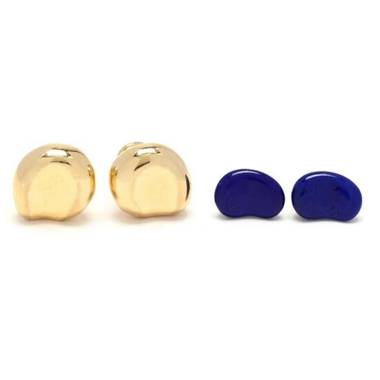 Pair of Gold Bean Earrings by Elsa Peretti and a Pair