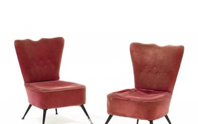 Pair of Italian 1950s Cocktail Chairs