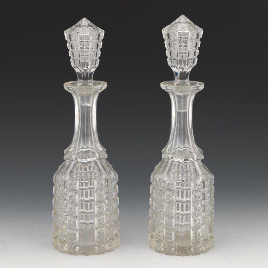 Pair of Leaded Crystal Decanters