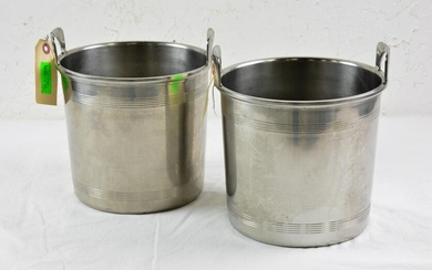 Pair of Silverplate Wine Buckets / Ice Buckets
