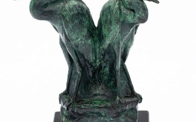 Panell, Egrets, Bronze
