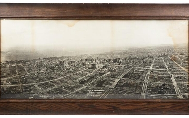 Panorama of San Francisco after the earthquake