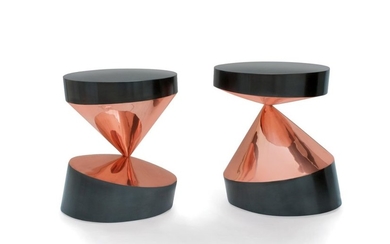 Paolo GiordanoA Pair of “Whirling Twins” Stools /...