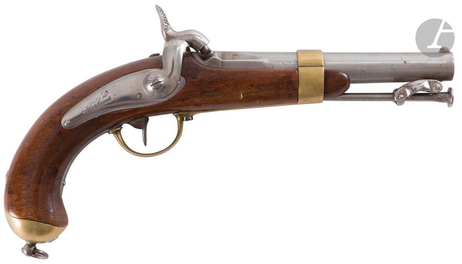 Pistolet de marine modèle 1842 à percussion.... - Lot 37 - Ader