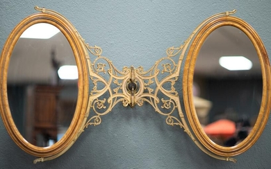 Possibly one of a kind, antique brass and birds eye