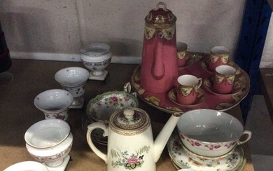 Quantity of china, including a Royal Worcester pink ground tea set, a Paragon tea set, etc