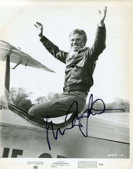 REDFORD ROBERT: (1936- ) American Actor and Film Director. Academy Award winner. Signed 8 x 10 photo...